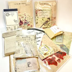 Ephemera Stationery supplies Junk Journals Scrapbooks Bird Theme Collage, Box #2 - Picture 1 of 10