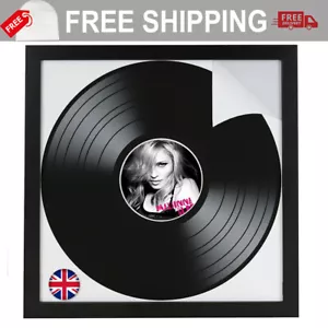 12" Vinyl Record Frame Wall Album Art Display Frame for LP Cover Sleeve Black - Picture 1 of 12