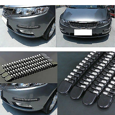 Black Universal fit Front Rear  Bumper Protectors Corner Guard Scratch Sticker - Image 1 of 4