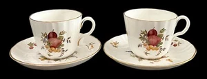 2 - Juegos de tazas y platillos Royal Worcester Delecta Coburg Z2266 porcelana de hueso excelente - Imagen 1 de 14