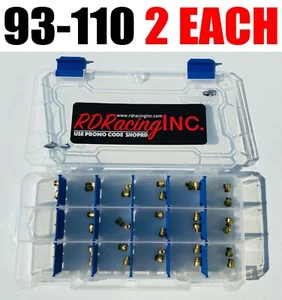 KIT RÁPIDO COMBUSTIBLE HOLLEY GAS JET 93-110 2 CADA UNO EN ESTUCHE NUEVO ENVÍO GRATUITO EE. UU. - Imagen 1 de 1