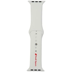 Audi Armband Strap Apple Watch Ultra / Ultra 2 Audi Sport Red Logo White - Bild 1 von 7