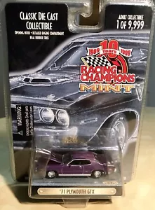 1999 Racing Champions Mint 10th Anniv ‘71 Plymouth GTX Die Cast Rare /9,999 NEW - Picture 1 of 4