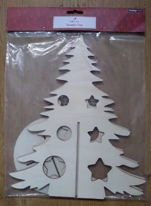 HOLZBAUM Basteln selber 3D Natur 30,5x25cm Basteln Neu Spaß - Bild 1 von 4