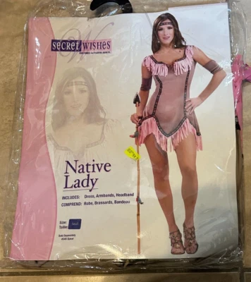 Secret Wishes Native Lady American Western Dress Costume Womens NEW Small - Image 1 of 2