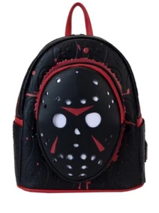 Loungefly Friday The 13th Exclusive Jason Mask Light Up Mini Backpack NEW - Picture 1 of 14