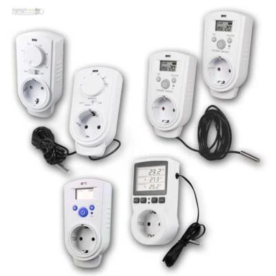 Steckdosenthermostat Thermostat-Steckdose Temperaturregler Heizung/Kühlung 230V - Bild 1 von 4
