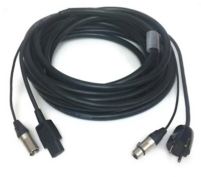 DG Systems - Cavo audio + alimentazione, connettori XLR Neutrik, Schuko + VDE