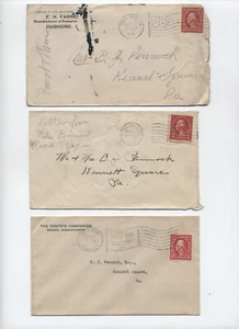 3 cubiertas 1912-1927 máquina cancela [R.9] - Imagen 1 de 3