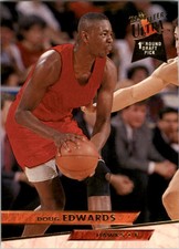 1993-94 Ultra Atlanta Hawks Basketball Card #3 Doug Edwards Rookie