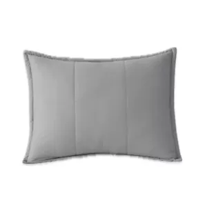 NWT | The Company Store | Set (2) Standard Quilted Shams | LaCrosse | Silver - Picture 1 of 5