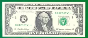 United States Fr.1924-B* $1 1999 New York B-* STAR Note UNC - Picture 1 of 2