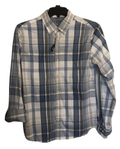 Mens Classic Long Sleeve Shirt Medium IZOD Saltwater Relaxed Slim Fit New - NWT! - Picture 1 of 19
