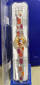 Swatch Transparent Jelly Watch In Jelly Pink Nostalgy SUJK127 - BRAND NEW! - Bild 1 von 12