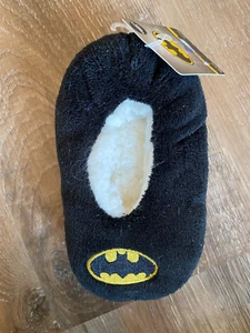 DC BATMAN~NUOVE pantofole Batman bambino ragazzo~bambini taglia 4T-5T~nuove con etichette~supereroe~nero - Foto 1 di 9