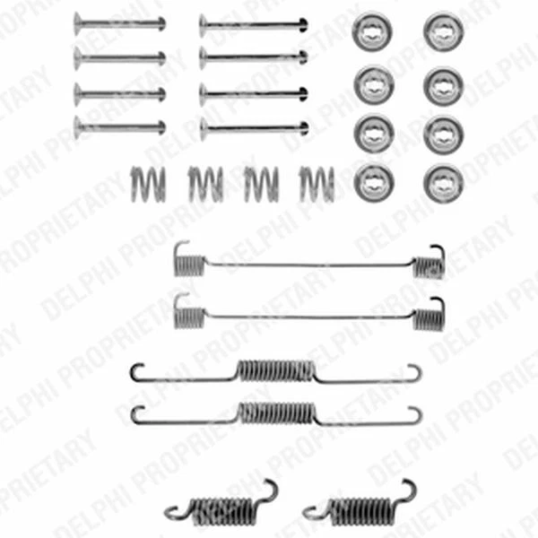 Brake Shoes Fitting Kit Rear for FORD CAPRI 2.0 2.3 2.8 3.0 GECP Petrol Delphi - Image 1 of 1