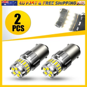 WHITE 1156 BA15S P21W Canbus Reverse LED Stop Turn Light Bulb Globe 6500K White - Picture 1 of 13