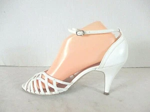Diba White Ankle Strap Strappy Heels Sandals Shoes Women's 8.5 M (SW18)pm1 - Picture 1 of 7