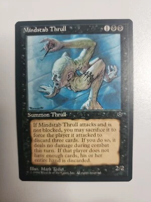 MTG Mindstab Thrull Fallen Empires  Version A Magic the Gathering Black Creature - Image 1 of 2