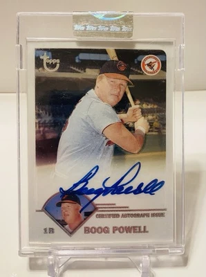2003 TOPPS UNCIRCULATED BOOG POWELL AUTO AUTOGRAPH SEALED BALTIMORE ORIOLES - Image 1 of 4