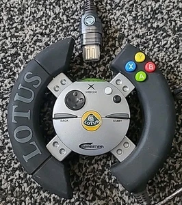 Microsoft Xbox Official Lotus Gamester Controller Steering Wheel Free Postage - Picture 1 of 1