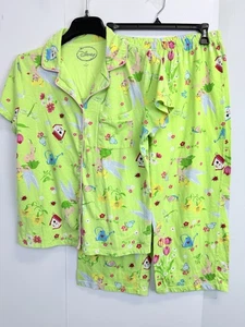 Disney Tinker Bell Fairy 2-teiliger Schlafanzug Damen Medium Kurzarm, kurze Hose - Bild 1 von 10