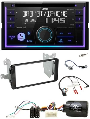 JVC Lenkrad USB 2DIN DAB Bluetooth CD Autoradio für Mitsubishi ab 2012 Outlander - Bild 1 von 4