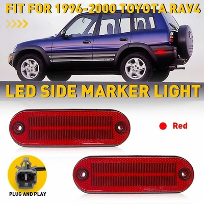 2 X светодиодный красный боковой габаритный фонарь лампа для Toyota 1996-2000 RAV4 TO2860109 водонепроницаемый - Изображение 1 из 4