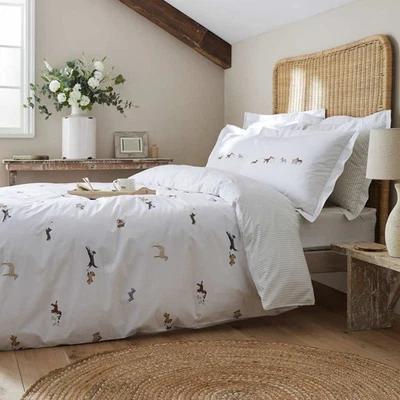 Sophie Allport Dogs Bedding Doggy Day Care Duvet Cover Set 100% Cotton - Image 1 of 4