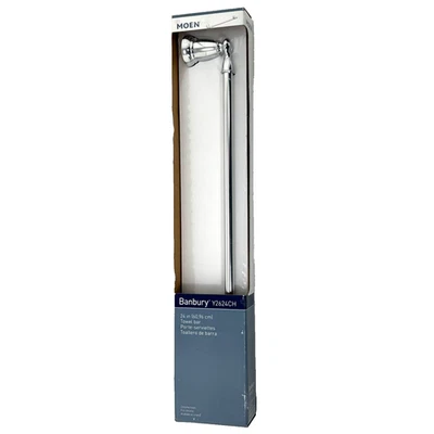 💲 Toallero montado en la pared MOEN Banbury 24" Y2624CH - Cromo Foto 1 de 4