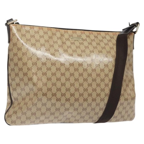 GUCCI GG Borsa a tracolla cristallo rivestita tela beige oro 190628 Autore 118619