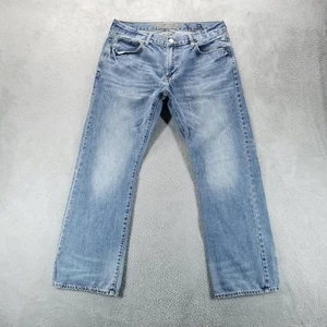 American Eagle Jeans Herren 36x32 Blau Original Bootcut Light Wash Faded Y2K - Bild 1 von 10