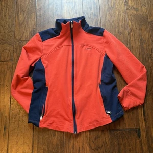 Lauren Ralph Lauren Jacke Damen Medium rot marine durchgehender Reißverschluss Stehkragen Colorblock - Bild 1 von 14