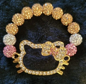 HELLO KITTY STRASS KRISTALL ARMBAND MEHRFARBIG - Bild 1 von 2
