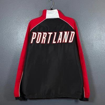 G-III Sports by Carl Banks M Hombre Negro/Rojo NBA Trail Blazers Portland O Chaqueta Foto 1 de 4