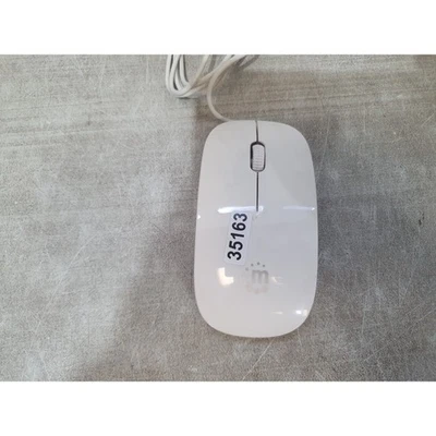 Manhattan Silhouette 177627 Optical Mouse White Wired USB 1000 DPI Scroll Wheel - Image 1 of 4