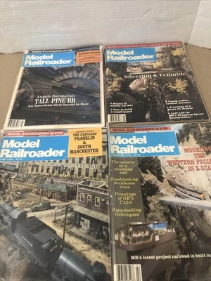 VTG 1986  "Model Railroader" train magazine lot 4(Jan,Feb,march & April) 1986 - Image 1 of 4