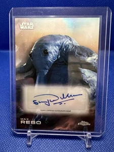 2025 Topps Chrome Star Wars Base Auto of Max Rebo - Bild 1 von 2