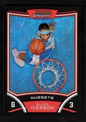 Refratores Bowman Chrome 2008-09 #33 Allen Iverson 269/499 NUGGETS - Imagem 1 de 2