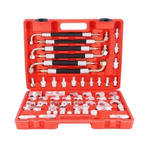 A/C Compressor Pipes Leaking Detector Detection Tester Manifold Tool Kit - Foto 1 di 11