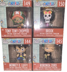 Funko Minis One Piece Bundle Set Figures With Display NIB (144-145)(149-150) - Picture 1 of 6