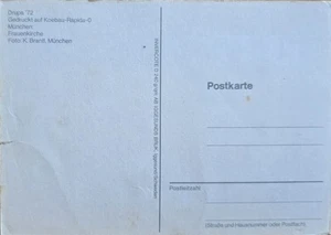 AK München Frauenkirche Winter Schnee Drupa 72 - Picture 1 of 1