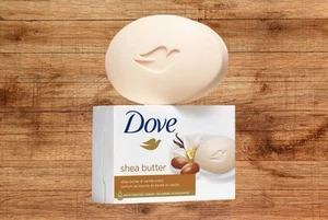 Dove Beauty Bar Bath Soap Moisturizing Shea Butter And Vanilla 3.75 Oz 4 Bars - Picture 1 of 1