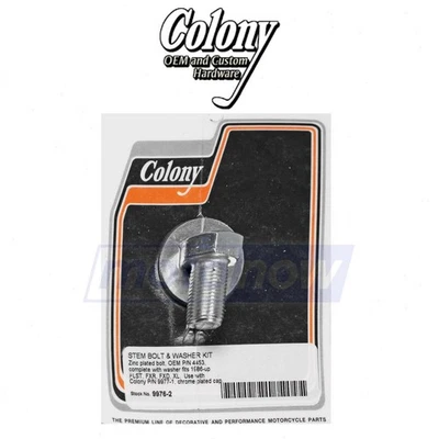 Colony Stem Bolt Kit for 2010-2016 Harley Davidson FLSTFB Fat Boy Lo - zc Foto 1 de 4