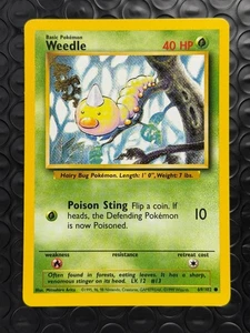 Weedle 69/102 Base Set Series Base Set Common 1999 Basic Pokemon Karte TCG NM - Bild 1 von 6