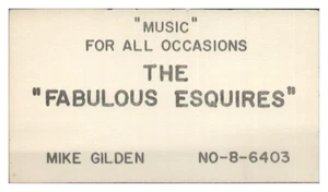 Y1696/ The Fabulous Esquires UK Popband Visitenkarte ca.1968 - Bild 1 von 2