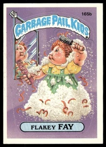 1986 Topps Garbage Pail Kids Series 4 #165b Flakey Fay 2 Star Back** EX+ - Imagen 1 de 2