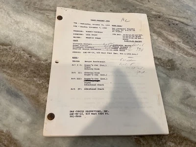 DARK SHADOWS 1966 TV SCRIPT Show #96 Early Copy - Image 1 of 2