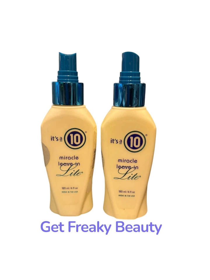2 PACK. 4 oz. It's A 10 Miracle Leave-In Lite Spray. 120ml. NEW. FREE SHIPPING. - Image 1 of 1