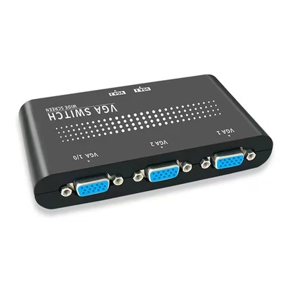 Dual Port VGA SVGA Monitor Sharing Switch Convertor For LCD PC Display Screen S - Image 1 of 4